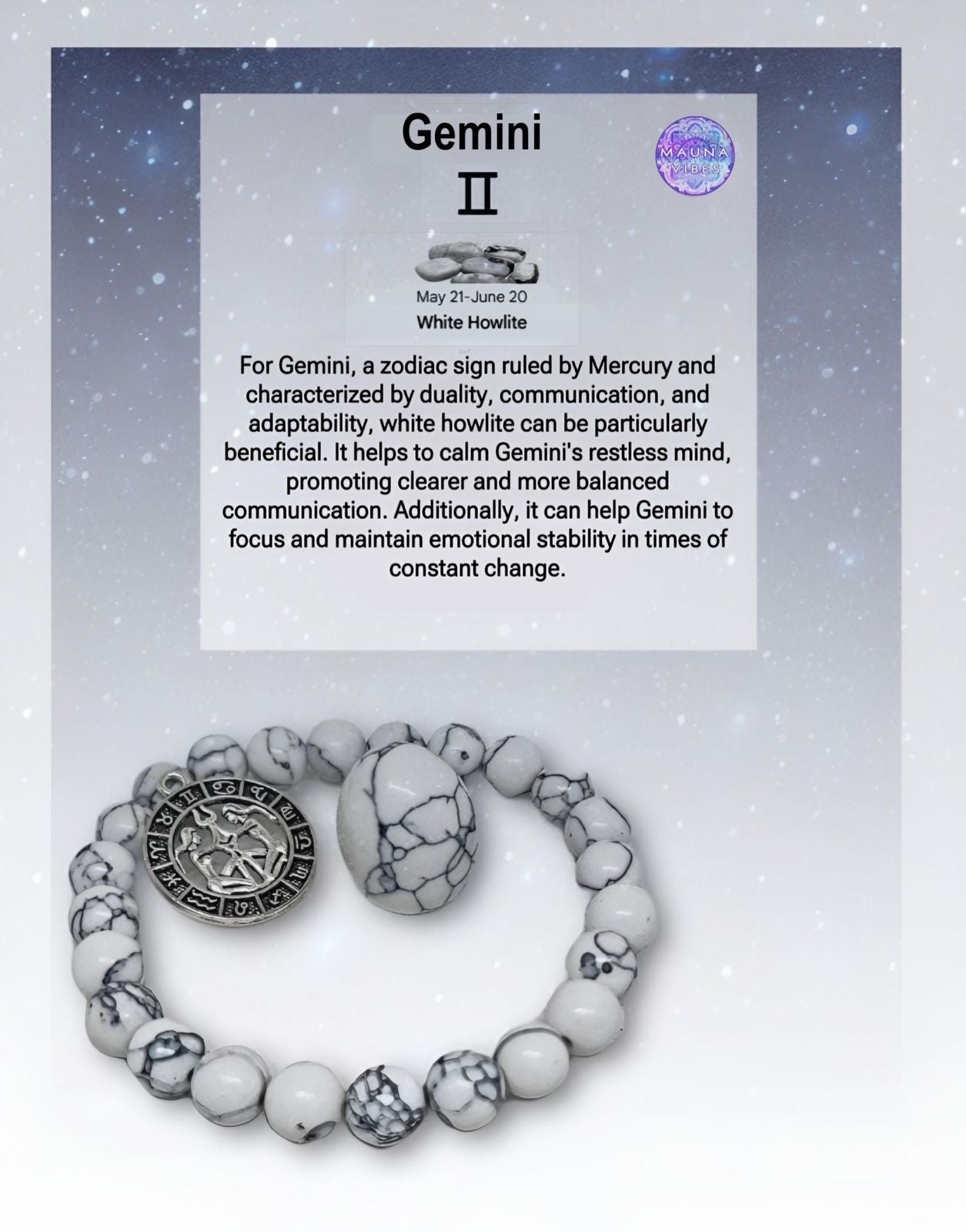 Zodiac Bracelet Collection– Astrology Birthstone Crystal Bracelets for Horoscope Lovers | Unisex Gift, Birthstone-Inspired Bracelet