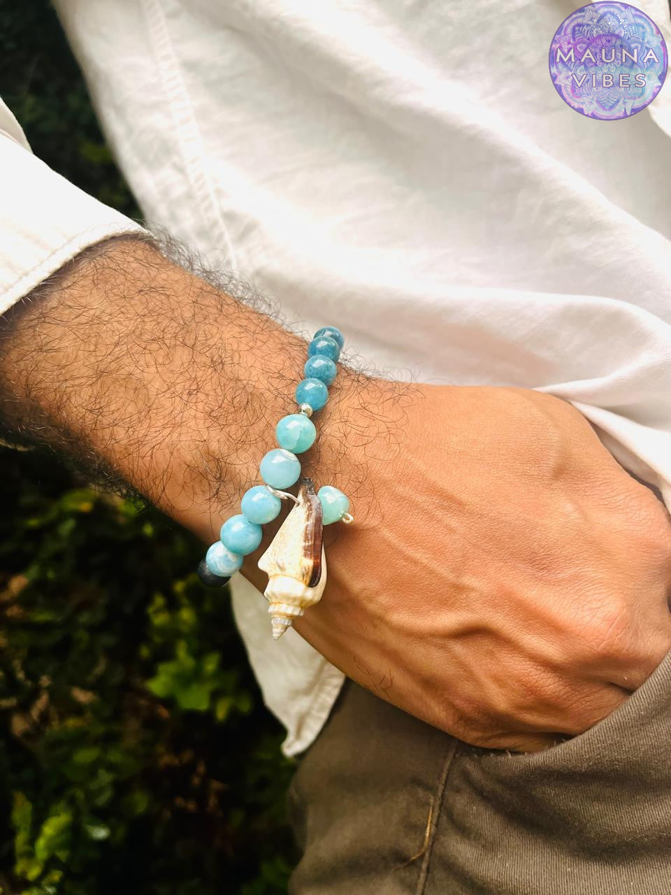 3 Seas Bracelet – Larimar, Apatite & Lapis Lazuli | Ocean-Inspired Healing Crystal Jewelry, Boho Bracelet