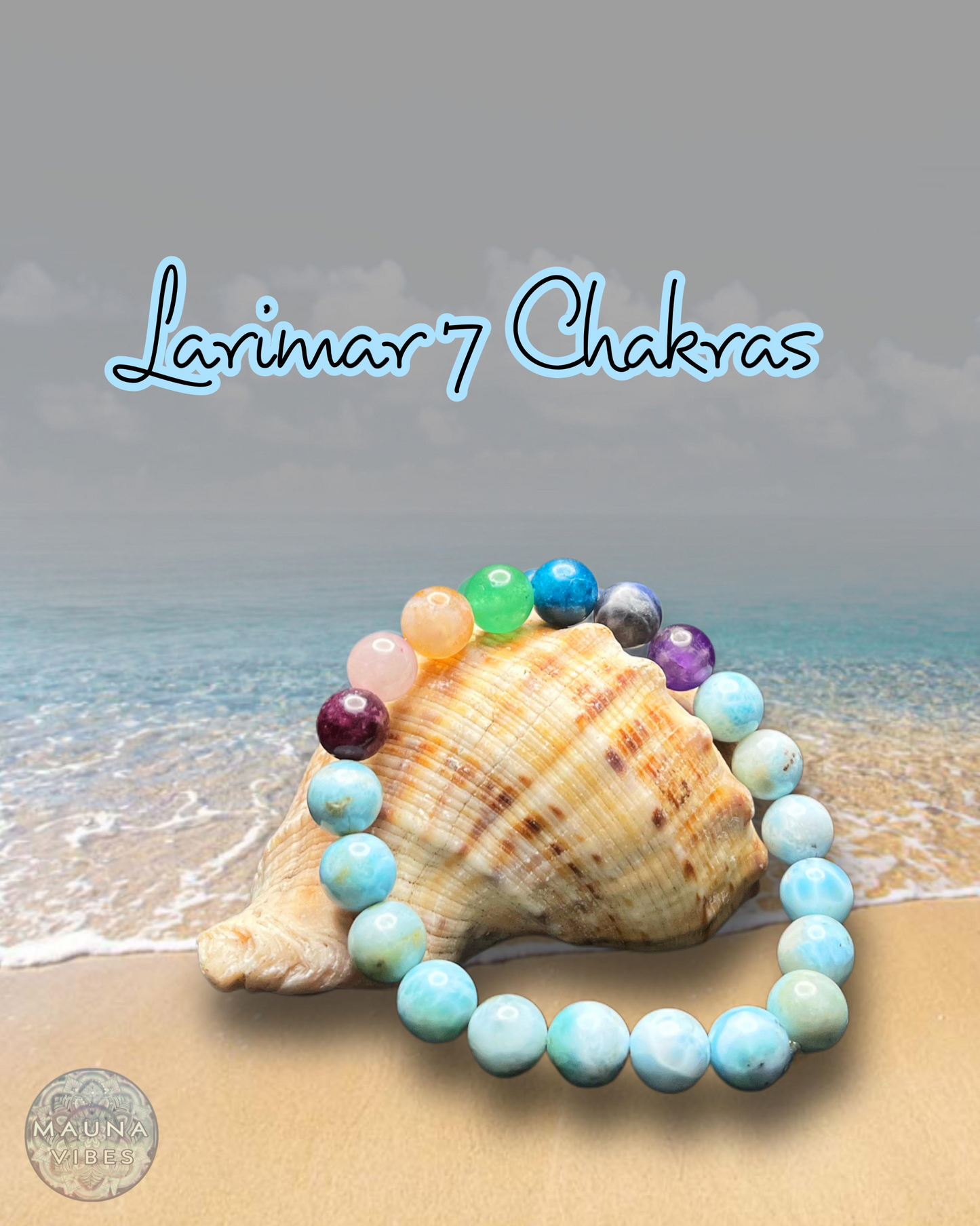 Larimar Bracelet Collection with Rose Quartz, Amethyst, Tiger’s Eye & Obsidian | Gemstone Crystal Jewelry for Balance & Protection.